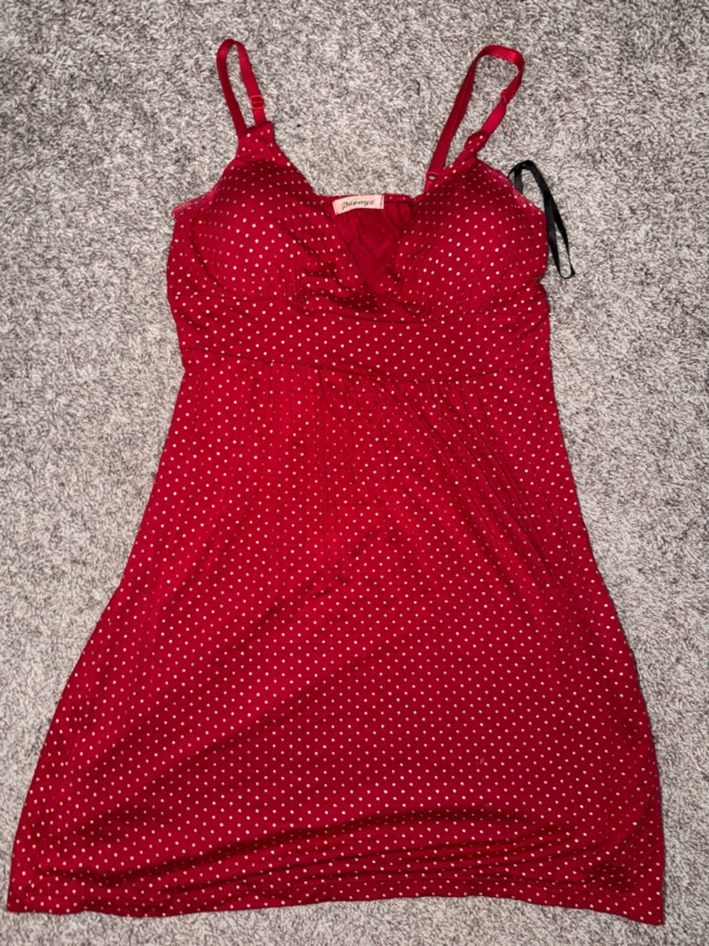 Papaya Red Polka Dot Slip
